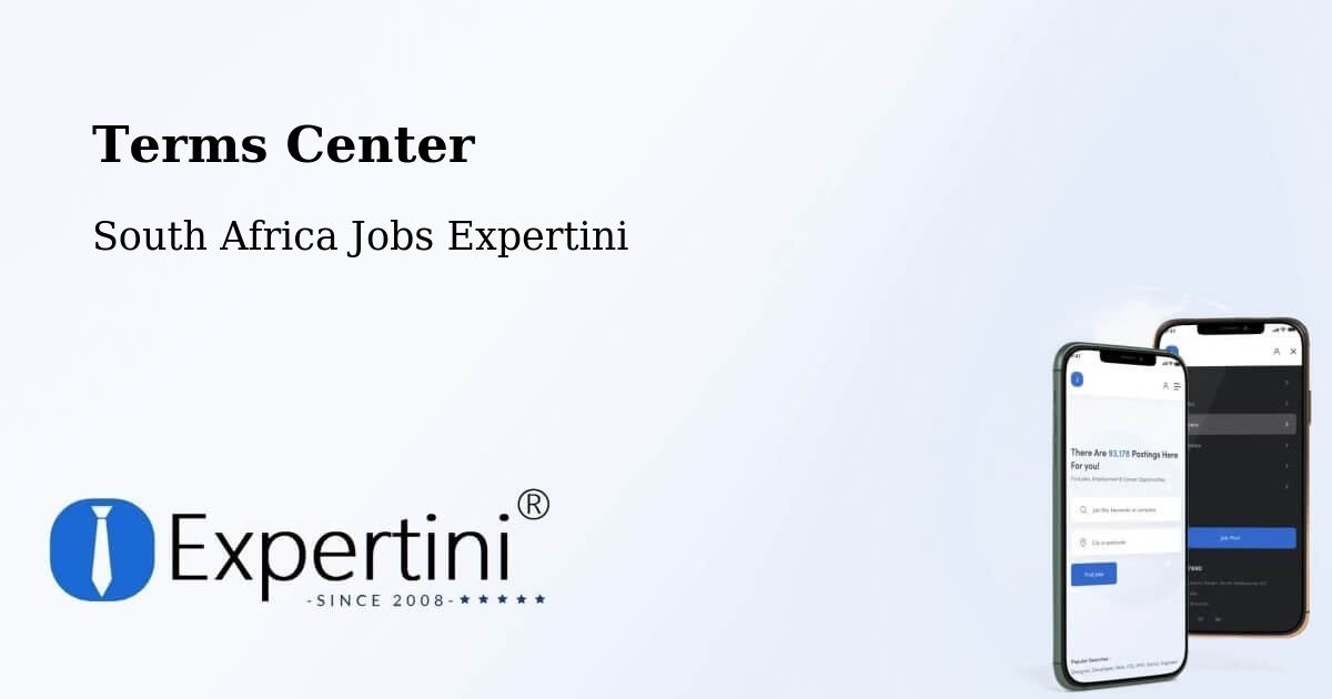 Terms of Service – Mmabatho - South Africa Jobs Expertini